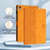 iPad 2025 / 2022 Honeycomb Embossed Leather Smart Tablet Case - Yellow iPad 2025 / 2022 Honeycomb Embossed Leather Smart Tablet Case - Yellow