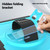 iPad 2025 / 2022 Honeycomb Hand Grip Turntable Stand Tablet Case - Light Blue