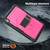 iPad 2025 / 2022 Honeycomb Hand Grip Turntable Stand Tablet Case - Rose Red