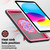 iPad 2025 / 2022 Honeycomb Hand Grip Turntable Stand Tablet Case - Rose Red