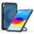 iPad 2025 / 2022 Honeycomb Hybrid Tablet Case with Handle Holder & Strap - Navy Blue