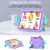 iPad 2025 / 2022 Ice Baby EVA Shockproof Hard PC Tablet Case - Light Purple+Mint Green