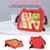 iPad 2025 / 2022 Ice Baby EVA Shockproof Hard PC Tablet Case - Red+Black
