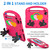 iPad 2025 / 2022 Love Small Palm Holder EVA Tablet Case - Rose Red