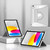 iPad 2025 / 2022 Magnetic Split Leather Smart Tablet Case with Pen Slot - Grey