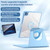iPad 2025 / 2022 Magnetic Split Leather Smart Tablet Case with Pen Slot - Pink