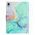 iPad 2025 / 2022 Marble Pattern Leather Smart Tablet Case - Green iPad 2025 / 2022 Marble Pattern Leather Smart Tablet Case - Green