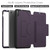 iPad 2025 / 2022 Notebook Magnetic Leather Tablet Case - Purple