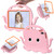 iPad 2025 / 2022 Octopus Style EVA + PC Tablet Case with Strap - Pink