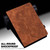 iPad 2025 / 2022 Peacock Embossed Pattern Leather Tablet Case - Brown