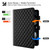 iPad 2025 / 2022 Rhombus Lattice Leather Smart Tablet Case - Black