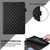 iPad 2025 / 2022 Rhombus Lattice Leather Smart Tablet Case - Black