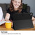 iPad 2025 / 2022 Rhombus Lattice Leather Smart Tablet Case - Black