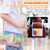 iPad 2025 / 2022 Rotatable Kickstand Grip Heavy Duty Hard Rugged Tablet Case - Colorful Pink