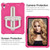 iPad 2025 / 2022 Shield 360 Rotation Handle EVA Shockproof PC Tablet Case - Rose Red Beige