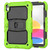 iPad 2025 / 2022 Shockproof Silicone + PC Protective Tablet Case - Black + Yellow Green
