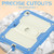 iPad 2025 / 2022 Shockproof Silicone + PC Protective Tablet Case - Cyan-blue