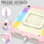 iPad 2025 / 2022 Silicone + PC Bracelet Holder Tablet Case - Bright Pink