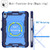 iPad 2025 / 2022 Silicone + PC Bracelet Holder Tablet Case - Navy Blue + Blue