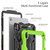 iPad 2025 / 2022 Silicone + PC Full Body Protection Tablet Case - Black + Yellow Green