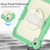 iPad 2025 / 2022 Silicone + PC Full Body Protection Tablet Case - Light Green