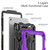 iPad 2025 / 2022 Silicone + PC Full Body Protection Tablet Case - Purple