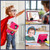 iPad 2025 / 2022 Silicone + PC Shockproof Protective Tablet Case - Black Pink