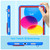 iPad 2025 / 2022 Silicone + PC Shockproof Protective Tablet Case - Blue+Red