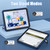 iPad 2025 / 2022 Silicone + PC Shockproof Protective Tablet Case - Navy Blue+Black