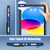 iPad 2025 / 2022 Silicone + PC Shockproof Protective Tablet Case - Navy Blue+Black