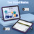 iPad 2025 / 2022 Silicone + PC Shockproof Protective Tablet Case - Purple+Black