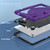 iPad 2025 / 2022 Silicone + PC Shockproof Protective Tablet Case - Purple+Black