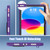 iPad 2025 / 2022 Silicone + PC Shockproof Protective Tablet Case - Purple+Black