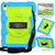 iPad 2025 / 2022 Silicone Hybrid PC Shockproof Tablet Case with Shoulder Strap - Bluish-Green