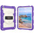iPad 2025 / 2022 Silicone Hybrid PC Shockproof Tablet Case with Shoulder Strap - Catharanthus Roseus