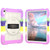 iPad 2025 / 2022 Silicone Hybrid PC Shockproof Tablet Case with Shoulder Strap - Colorful Purple