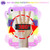 iPad 2025 / 2022 Silicone Hybrid PC Shockproof Tablet Case with Shoulder Strap - Colorful Purple