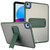 iPad 2025 / 2022 Skin Feel Holder PC Hybrid TPU Tablet Case - Dark Green