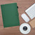 iPad 2025 / 2022 Solid Color Fiber Texture Smart Tablet Leather Case - Green