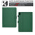 iPad 2025 / 2022 Solid Color Fiber Texture Smart Tablet Leather Case - Green