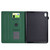iPad 2025 / 2022 Solid Color Fiber Texture Smart Tablet Leather Case - Green