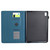 iPad 2025 / 2022 Solid Color Fiber Texture Smart Tablet Leather Case - Royal Blue