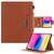 iPad 2025 / 2022 Solid Color Metal Buckle Leather Smart Tablet Case - Brown