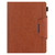 iPad 2025 / 2022 Solid Color Metal Buckle Leather Smart Tablet Case - Brown