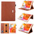 iPad 2025 / 2022 Solid Color Small Metal Buckle Leather Smart Tablet Case - Brown
