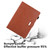 iPad 2025 / 2022 Solid Color Small Metal Buckle Leather Smart Tablet Case - Brown