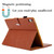 iPad 2025 / 2022 Solid Color Small Metal Buckle Leather Smart Tablet Case - Brown