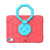 iPad 2025 / 2022 Spider Turntable Handle Stress Relief Tablet Case - Red Blue