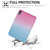 iPad 2025 / 2022 Square Gradient TPU Tablet Case - Pink Gradient Green