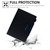 iPad 2025 / 2022 Suede Cross Texture Magnetic Clasp Leather Tablet Case - Black